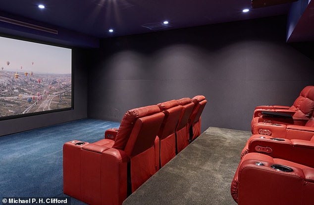 The chic pad also includes a home theater where Ohtani can kick back and watch movies