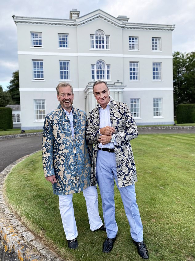 Lord Ivar Mountbatten (left) put Bridwell Park, his prime Georgian home in Devon (pictured), on the market for £5.5 million last month