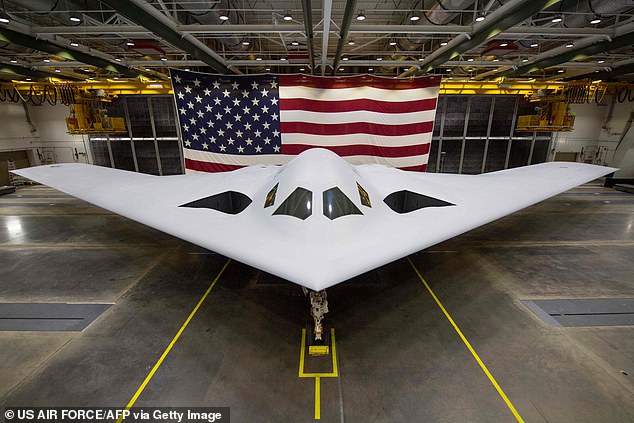 The US Air Force's new stealth bomber was first seen in action by eagle-eyed plane spotters last November, but made a more official test flight in May