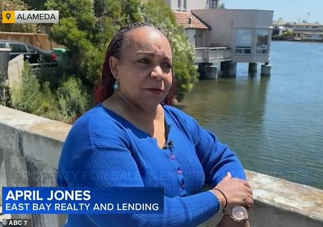 Real estate agent April Jones is convinced the site could one day be worth millions and all it takes is a buyer with vision to see it through