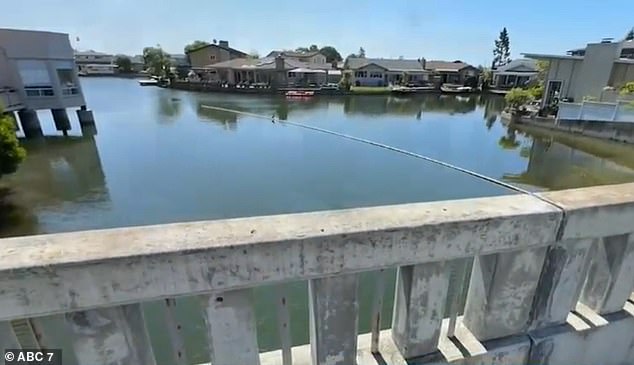 The plot is bordered by a road bridge and the builders would have to take future sea level rise into account to prevent the site from being flooded again.