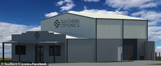 The man's body was taken to Southern Cryonics' facility in Holbrook, a small town in NSW near the Victorian border.