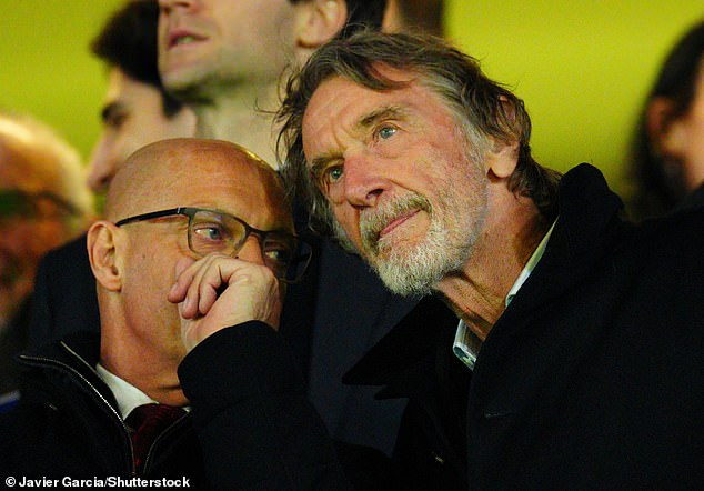 Sir Jim Ratcliffe (right) is said to have already made the decision to sack Ten Hag regardless of the outcome of Saturday's FA Cup final