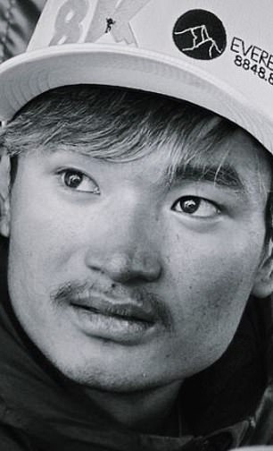 Pastenji Sherpa, 23, is described as a 'dedicated climber' with a 'warm spirit'