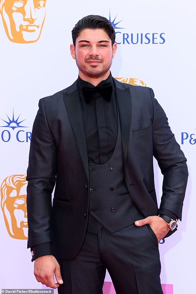 Anton (pictured at the BAFTAs) was in fifth place alongside Georgia on Love Island: All Stars earlier this year, but they called it quits in April