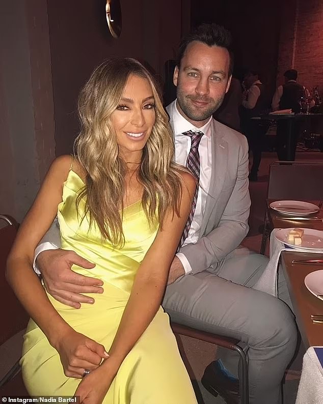 Nadia shares sons Aston, seven, and Henley, four, with her AFL star ex-husband Jimmy Bartel (right), to whom she was married from 2014 to 202.