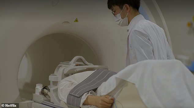 The trailer for the Netflix documentary 'Hack Your Health: The Secrets of Your Gut' shows Kobayashi undergoing an MRI scan
