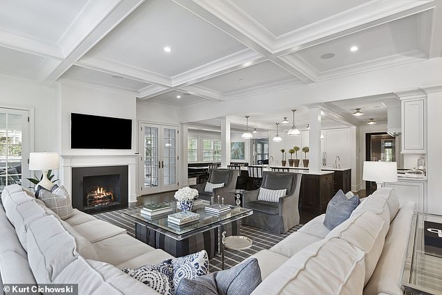 In the photo: The cozy living room with an L-shaped sofa is perfect for a family evening