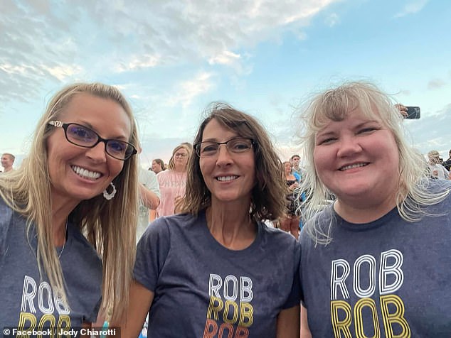 During her battle with cancer, Sumner (center) was supported by Julia Kathary (right) and Jody Chiarotti (left), who met the late journalist nearly thirty years ago in Evansville, Indianapolis.