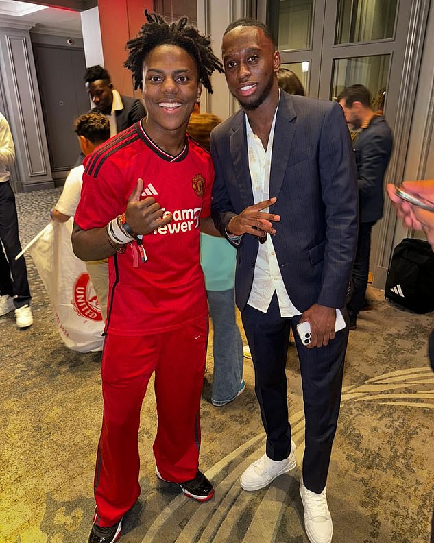 Man United activated a contract extension for Aaron Wan-Bissaka (right), with the defender set to stay at the club until 2025