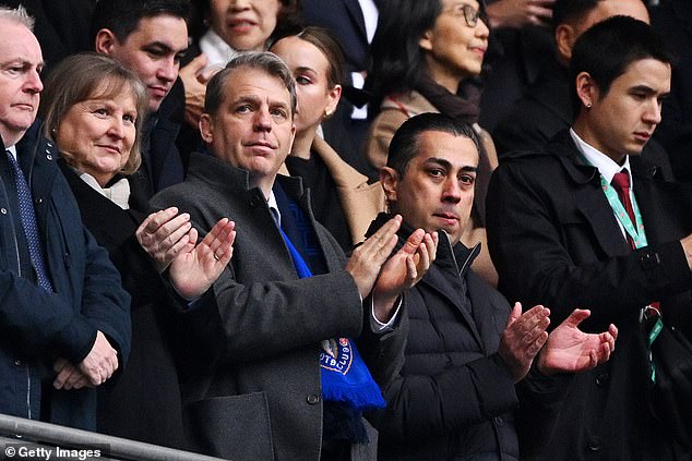 Todd Boehly (center) and Behdad Eghbali (second from right) want McKenna at Chelsea