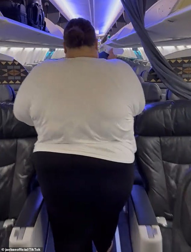 The plus-size influencer, who has more than 136,000 TikTok followers, has previously called on the FAA to provide overweight people with up to three free seats when flying