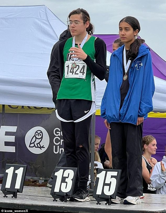 Veronica Garcia, left, helped East Valley High School win the girls district team title this season