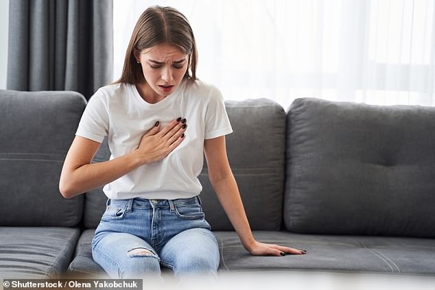 A potentially fatal condition called mitral regurgitation (MR) affects around one in 50 people and is caused by a leaky heart valve.  Patients can even become exhausted from daily activities such as showering or dressing (stock image)