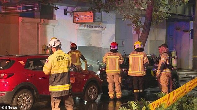 About 50 residents were evacuated from the three-storey Axis Apartments building in inner-city Sydney at around 12.45pm on Sunday