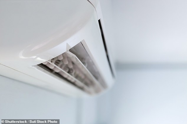 Under state government rules in NSW, a person can be fined up to $11,000 if an air conditioning system causes disruption to a neighboring property (photo stock image)