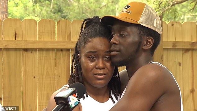 His distraught parents, Taylor Hicks (left) and Jamal Bryant Sr.  (right) haven't heard from the childcare center since the tragedy