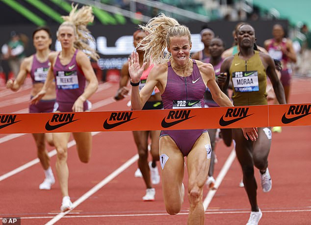 There was more success for Great Britain when Keely Hodgkinson won the women's 800 metres