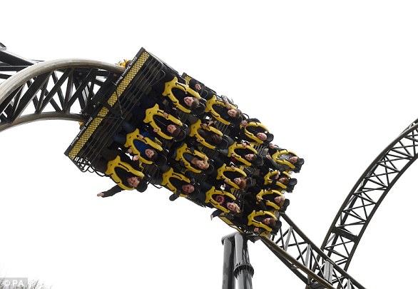 The Smiler in Alton Park, where 16 people were injured in a 2015 collision (file photo).  Investigation revealed that a computer block that stopped the ride due to a stationary car on the track was run over by the staff, causing the crash
