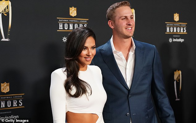 The couple on the red carpet during NFL Honors in Phoenix, Arizona, on February 9, 2023