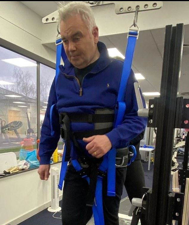Eamonn, 64, revealed he is learning to walk again as he has suffered from chronic pain since 2021 and has a dislocated pelvis, a pinched sciatic nerve and three hernias