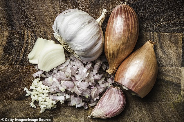 Dr.  Reza explains that regular consumption of garlic can lead to a reduced risk of heart attacks and cardiovascular disease (stock image)