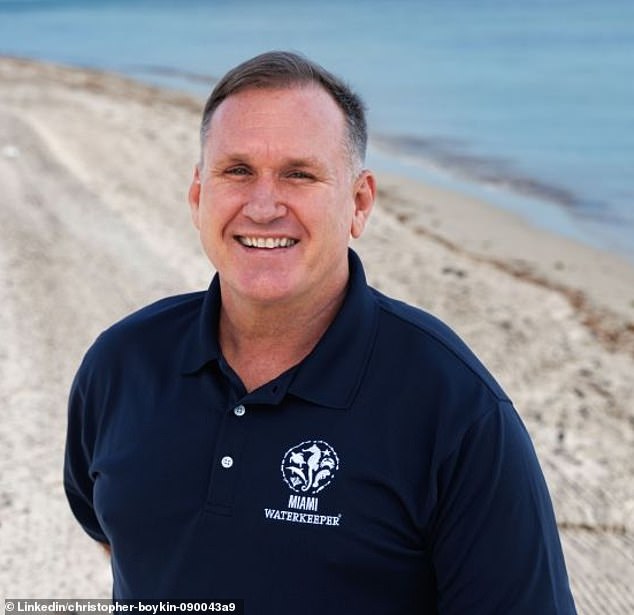 Christopher Boykin is an environmentalist whose main focus is to conserve Florida's water.  Boykin was given permission to clean up Bird Key by Matheson in 2018 and then proceeded to remove thousands of pounds of trash from the island
