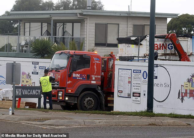 Phillip Island residents living near The Block say trucks entering and leaving the site are causing 'chaos'