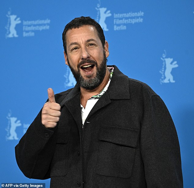 Netflix announced Wednesday at its 2024 Upfront presentation in New York that Adam Sandler will star in a sequel to Happy Gilmore;  pictured in Berlin in February