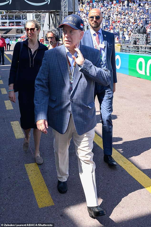 Meanwhile, Charlene's husband Prince Albert, 66, made a solo trip to the Monaco Grand Prix