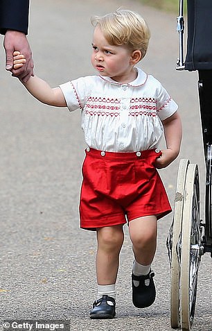 Prince George matched William's outfit some thirty years later