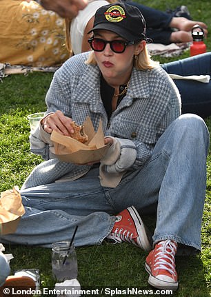 It looked like he had made her the same sandwich that she enjoyed