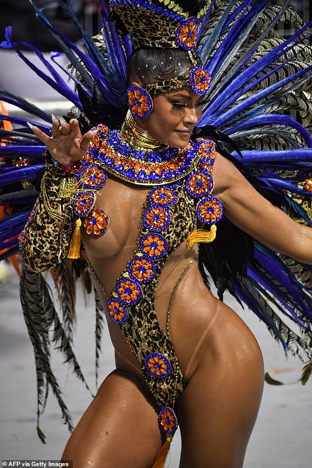 Sao Paulo is known for its carnival celebration with proactively dressed samba dancers