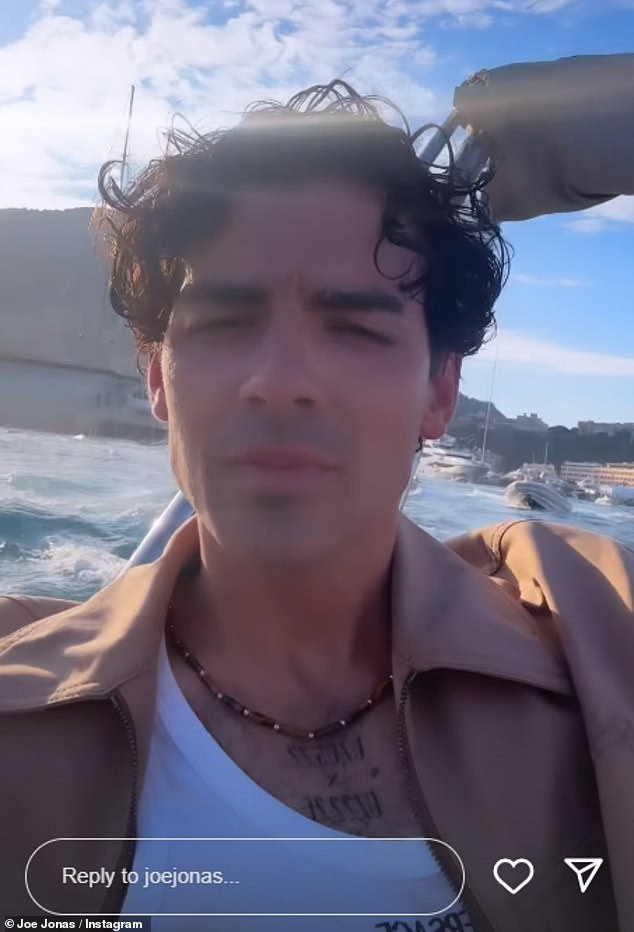 On the same day, the Camp Rock actor also took to Instagram to share a clip of his boat ride from the day before with his brother, although Nick was not seen in the video.