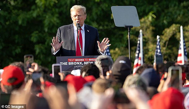 The former president received an enthusiastic welcome Thursday when he became the first Republican presidential candidate in four decades to hold a rally in the Bronx.