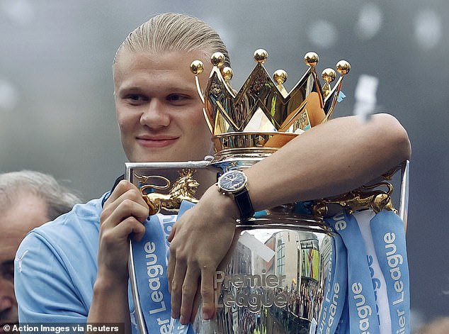 Norwegian star and top scorer Haaland firmly held on to City's fourth straight title