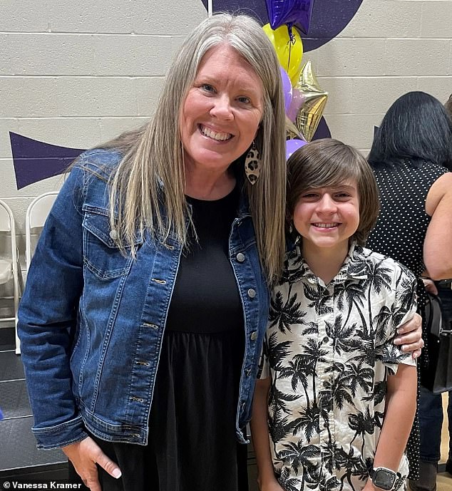 His fifth-grade teacher, Kristi Haley, presented him with the Daken Kramer Legacy Award at his graduation on May 21.