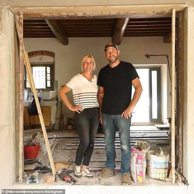 Marrs (right) owns several businesses and stars with his wife Jenny (left) at several renovation shows in their hometown of Bentonville, Arkansas