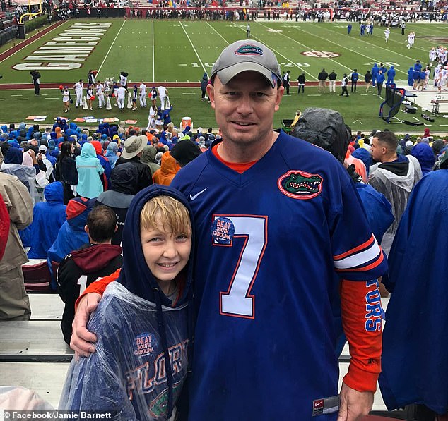 The family has asked the FBI for help finding the suspect who drove Timothy to his sudden death, and on May 17, they filed a lawsuit against Snapchat for playing a role in their tragic loss.  (photo: Timothy and his father Jamie)