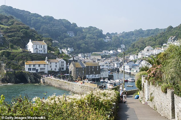 Polperro in south Cornwall, a popular spot for holiday rentals