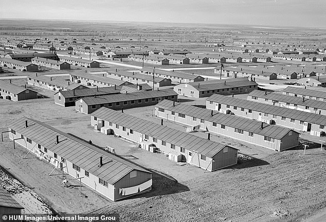 The camp was divided into 29 blocks, each with twelve barracks, which were constantly patrolled