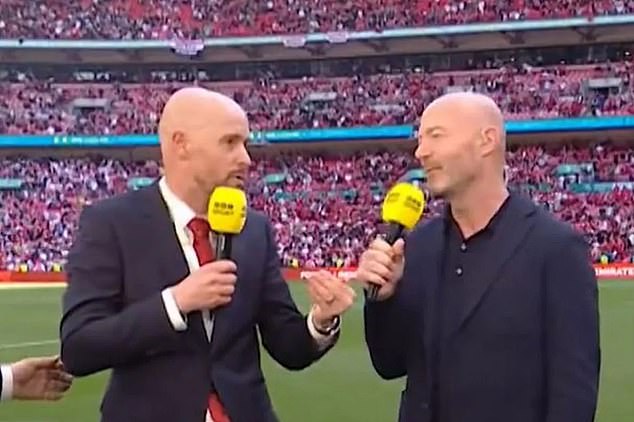 Alan Shearer also criticized United's performance this season, infuriating Ten Hag