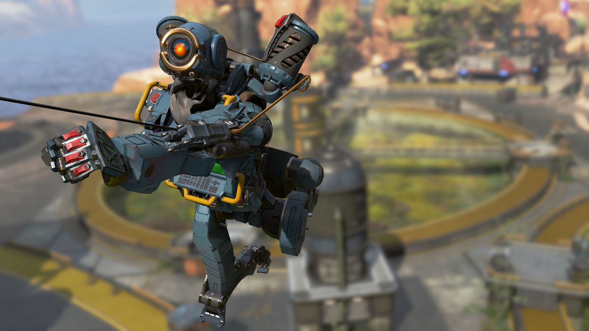 Apex Legends - Pathfinder uses his grab