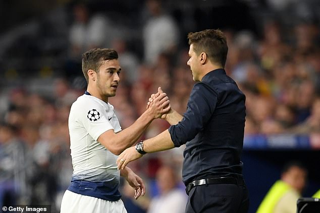 Winks (left) played under Pochettino (right) for a number of seasons before the Argentine left Spurs in 2019