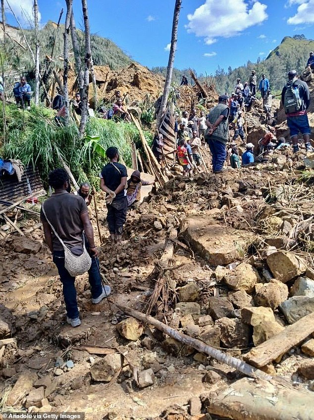 In some cases, rescuers have even used sticks to dig for potential survivors