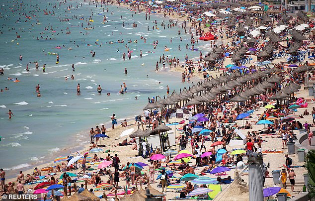 Last month, Palma's ruling political party, the People's Party, was criticized for expanding the right of private companies to monopolize public beach space (File image)