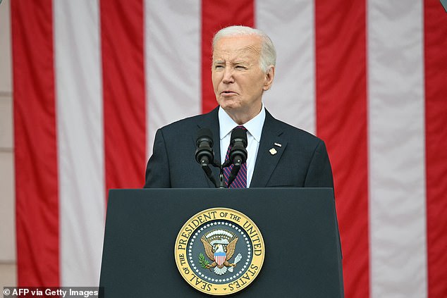 Biden honored veterans, his late son Beau, and honored the Americans who landed in Normandy on D-Day ahead of the 80th anniversary of the operation next week.