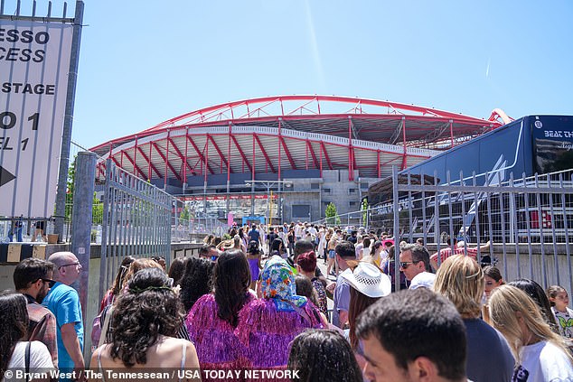 Reportedly, 200 fans broke through the security gates and entered the stadium, scaring the security staff