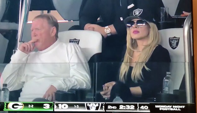 Davis and Hopkins were also pictured sitting together at a Raiders game in 2023. She said they were just friends, but the rumors persisted.