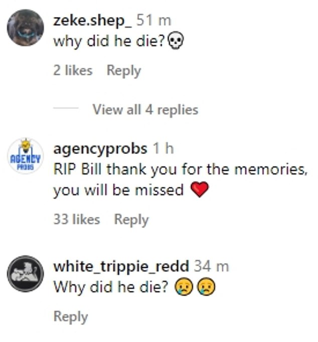 Basketball fans flooded the comments section of his Instagram post to mourn the loss of the sport